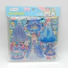 【 Official Authorization 】 Shiny and Colorful Dress-up Show Double-layer theme stickers PVC Children's Cartoon 3d stickers Application Scenario